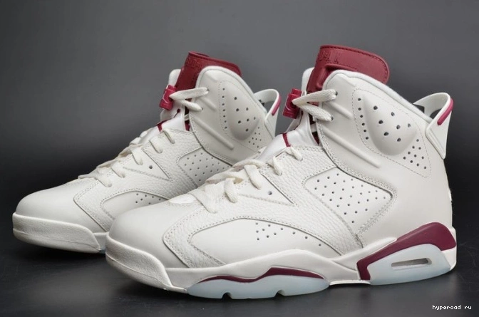 white Air 384664-116 Jordan Retro 6 Maroon 1125